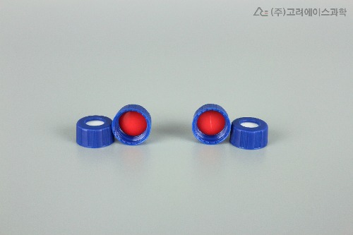 sampler Vial Open Top Cap(Blue) &amp; PTFE / Silicone lined Septa(샘플러 바이알 오픈탑 캡(Blue) &amp; 테플론 / 실리콘 라이너 셉타)