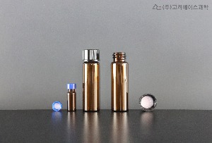 Amber Glass Sample Vial With PE Septa Screw Cap_Set(갈색 유리 샘플 바이알 &amp; PE 셉타 스크류 캡_세트)