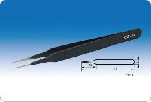 Anti-Static Stainless Tweezers (정전기방지용 포셉_110mm) KA.ESD-14 - 고려에이스 쇼핑몰